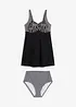 Lange tankini met gerecycled polyamide (2-dlg. set), bonprix