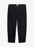 Barrel fit stretch jeans, tapered, bonprix