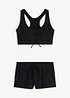 Bralette bikini met zwemshort (2-dlg. set), bonprix