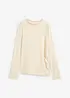Longsleeve van crêpe, bonprix