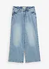 Wide leg jeans, mid waist, low stretch, full length, bonprix