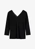Shirt met lange mouwen en kant, bonprix