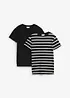 T-shirt (set van 2), bonprix