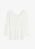 Shirt met lange mouwen en kant, bonprix