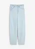 Balloon jeans high waist, super zacht, cropped, bonprix