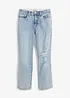 Straight jeans, mid waist, cropped, bonprix