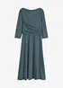 Midi jurk in wikkel-look met 3/4 mouwen, bonprix