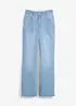 Straight jeans, high waist, split, bonprix