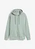 Sweatjack met capuchon van puur biologisch katoen, loose fit, bonprix