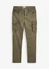 Cargo broek van stretch, washed look, straight, bonprix