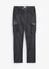 Cargo broek van stretch, washed look, straight, bonprix