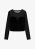 Bustier shirt met mesh, cropped, bonprix