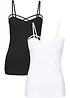 Top met spaghettibandjes (set van 2), bonprix