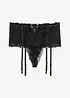 Taillestring ouvert met jarretels, bonprix