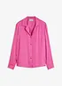 Blouse van satijn met reverskraag, bonprix
