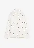 Mousselline blouse met hartjes, bonprix