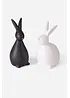 Decoratieve hazen (set van 2), bonprix