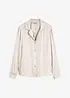 Blouse van satijn met reverskraag, bonprix