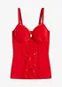 Corrigerende top met voorgevormde cups, medium corrigerend, bonprix