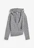 Trui met capuchon en asymmetrische zoom, bonprix