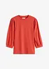 Geribd shirt met ballonmouwen, bonprix