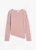 Geribde longsleeve met split, bonprix