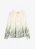 Blouse met zijde, bonprix