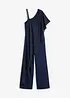 One-shoulder jumpsuit met band en strasversiering, bonprix