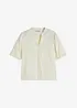 Blouse met korte mouw van katoen, bonprix