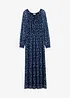 Gebloemde maxi jurk van mesh, bonprix