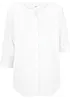 Blouse met linnen, 3/4 mouw, bonprix