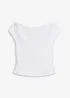 Off-shoulder shirt van puur biologisch katoen, bonprix