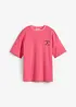 Gestreept T-shirt met borduursel, bonprix