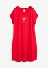 Jersey jurk met borduursel van een vicose-elastanmix, bonprix