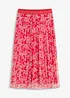 Plissé rok van jersey mesh, bonprix