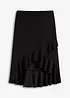 Jersey rok met volants, bonprix
