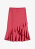 Jersey rok met volants, bonprix