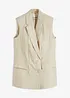 Linnen blazer zonder mouwen, bonprix