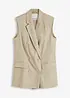 Linnen blazer zonder mouwen, bonprix