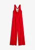 Jumpsuit met watervalhals, bonprix