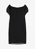 Jersey jurk met franjes, bonprix