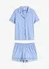 Shortama met knopen en viscose, bonprix