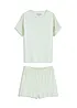 Shortama met oversized shirt van viscose, bonprix