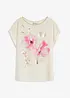 Shirt met geweven inzetstuk, bonprix