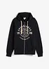 Sweatvest met capuchon en comfort fit, bonprix