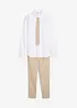 Chino, overhemd en stropdas (3-dlg. set), bonprix