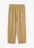 Slip-on broek met linnen, 7/8 lengte, bonprix