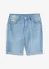Stretch jeans bermuda met verstelbare band, slim fit, bonprix