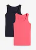 Stretch tanktop (set van 2), bonprix