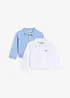 Piqué poloshirt van katoen (set van 2), bonprix